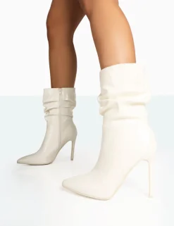 Online Zurich Patent Croc Stiletto Ankle Pointed Heeled Boots High Heels | Heeled Boots